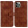 Case Cover For iPhone 11 Pro Max Double 8-shaped Embossed Leather Phone Case(Brown)
