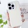 Case Cover For iPhone 11 Pro Max PC Hybrid Liquid Silicone Jelly Phone Case(White)