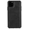 Case Cover For iPhone 11 Pro Max Magnetic Shockproof PC + TPU + PU Leather Protective Case(Black)