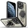 Case Cover For iPhone 11 Pro Max Invisible Bracket MagSafe Magnetic Phone Case(Titanium Gray)