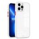 Case Cover For iPhone 11 Pro Max Electroplated Button Two-color TPU Phone Case (White)