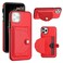 Case Cover For iPhone 11 Pro Max Shockproof Leather Phone Case with Card Holder(Red)