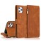 Case Cover For iPhone 11 Pro Max Skin-feel Crazy Horse Texture Zipper Wallet Bag Horizontal Flip Leather Case with Holder &amp; Card Slots &amp; Wallet &amp; Lanyard (Brown)