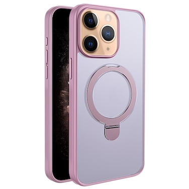 Case Cover For iPhone 11 Pro Max Multifunctional MagSafe Holder Phone Case(Pink)