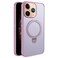 Case Cover For iPhone 11 Pro Max Multifunctional MagSafe Holder Phone Case(Pink)