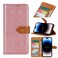Case Cover For iPhone 14 Pro Max European Floral Embossed Copper Buckle Horizontal Flip PU Leather Phone Case (Pink)