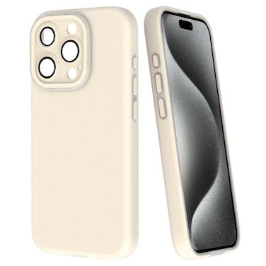 Case Cover For iPhone 15 Pro Max Fine Hole Dopamine PC Phone Case(White)
