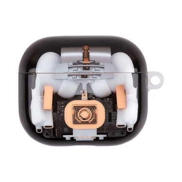 Case Cover For AirPods 4 Mechanical Structure Earbuds Box Protective Case(Transparent)