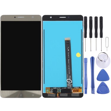 Case Cover OEM LCD Screen for Asus ZenFone 3 Deluxe / ZS550KL Z01FD  with Digitizer Full Assembly (Gold)