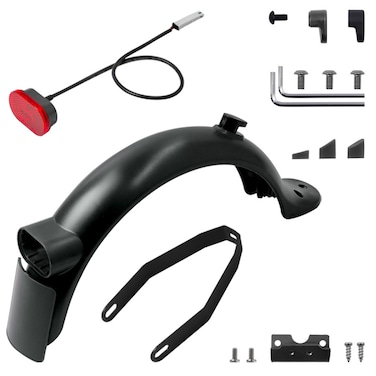 Case Cover X0130 Electric Scooter Rear Fenders Bracket Tail Light Screw Cap Tool Set For Xiaomi Mijia M365 Pro 2(Black Suit)
