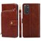 Case cover For Xiaomi Redmi Note 11 Global/Redmi Note 11S Zipper Bag Leather Phone Case(Brown)