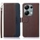 Case cover For Xiaomi Redmi Note 13 4G KHAZNEH Litchi Texture Leather RFID Phone Case(Brown)