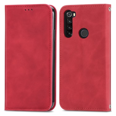 Case cover For Xiaomi Redmi Note 8 Retro Skin Feel Business Magnetic Horizontal Flip Leather Case With Holder &amp; Card Slots &amp; Wallet &amp; Photo Frame(Red)
