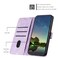 Case cover For Xiaomi Redmi Note 8T Dream Triangle Leather Phone Case with Lanyard(Purple)