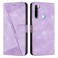 Case cover For Xiaomi Redmi Note 8T Dream Triangle Leather Phone Case with Lanyard(Purple)