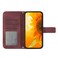 Case cover For Xiaomi Redmi Note 8 / Note 8 2021 Skin Feel Sun Flower Pattern Flip Leather Phone Case with Lanyard(Wine Red)