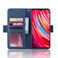 Case cover For Xiaomi Redmi Note 8 Pro Wallet Style Skin Feel Calf Pattern Leather Case ，with Separate Card Slot(Blue)
