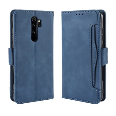 Case cover For Xiaomi Redmi Note 8 Pro Wallet Style Skin Feel Calf Pattern Leather Case ，with Separate Card Slot(Blue)