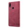 Case cover For Xiaomi Redmi Note 7 Skin Feel Anti-theft Brush Horizontal Flip Leather Case with Holder &amp; Card Slots &amp; Wallet(Wine Red)