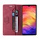 Case cover For Xiaomi Redmi Note 7 Skin Feel Anti-theft Brush Horizontal Flip Leather Case with Holder &amp; Card Slots &amp; Wallet(Wine Red)