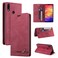 Case cover For Xiaomi Redmi Note 7 Skin Feel Anti-theft Brush Horizontal Flip Leather Case with Holder &amp; Card Slots &amp; Wallet(Wine Red)