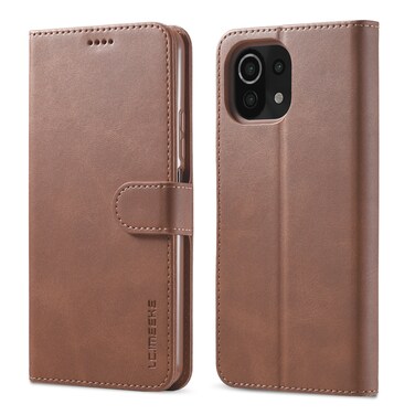 Case cover For Xiaomi Mi 11 LC.IMEEKE Calf Texture Horizontal Flip Leather Case with Holder &amp; Card Slots &amp; Wallet(Brown)