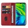 Case cover For Xiaomi Mi CC9 Pro Magnetic Closure Leather Phone Case(Red)