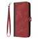 Case cover For Xiaomi Redmi A3 Pro Side Buckle Double Fold Hand Strap Leather Phone Case(Red)