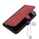 Case cover For Xiaomi Redmi A3 Pro Side Buckle Double Fold Hand Strap Leather Phone Case(Red)