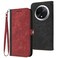 Case cover For Xiaomi Redmi A3 Pro Side Buckle Double Fold Hand Strap Leather Phone Case(Red)