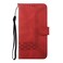 Case cover For Xiaomi Pocophone F1 Cubic Skin Feel Flip Leather Phone Case(Red)