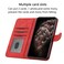 Case cover For Xiaomi Mi 9 SE Cubic Skin Feel Flip Leather Phone Case(Red)