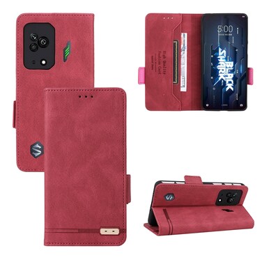 Case cover For Xiaomi Black Shark 5 Magnetic Clasp Flip Leather Phone Case(Red)