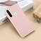 Case cover For Xiaomi Redmi Note 8 2021 Pure Color Liquid Silicone Shockproof Full Coverage Case(Pink)