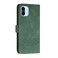 Case cover For Xiaomi Redmi A1 Cubic Skin Feel Flip Leather Phone Case(Green)