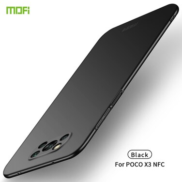Case cover For Xiaomi POCO X3/X3 NFC MOFI Frosted PC Ultra-thin Hard Case(Black)