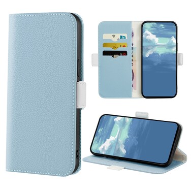 Case cover For Xiaomi Redmi Note 8 Pro Candy Color Litchi Texture Leather Phone Case(Light Blue)