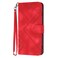 Case cover For Xiaomi Redmi Note 8T Line Pattern Skin Feel Leather Phone Case(Red)