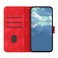 Case cover For Xiaomi Redmi Note 8T Line Pattern Skin Feel Leather Phone Case(Red)