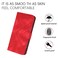 Case cover For Xiaomi Redmi Note 8T Line Pattern Skin Feel Leather Phone Case(Red)