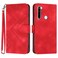 Case cover For Xiaomi Redmi Note 8T Line Pattern Skin Feel Leather Phone Case(Red)