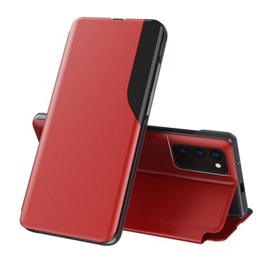 Case cover For Xiaomi Redmi Note10 4G / Note 10S Attraction Flip Holder Leather Phone Case(Red)