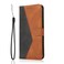 Case cover For Xiaomi Redmi Note 8 Dual-color Stitching Leather Phone Case(Black Brown)