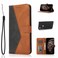 Case cover For Xiaomi Redmi Note 8 Dual-color Stitching Leather Phone Case(Black Brown)