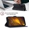 Case cover For Xiaomi Pocophone F1 Skin-feel Embossed Leather Phone Case(Black)