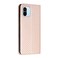 Case cover For Xiaomi Redmi A1 Carbon Fiber Texture Magnetic Flip Leather Phone Case(Rose Gold)