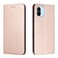 Case cover For Xiaomi Redmi A1 Carbon Fiber Texture Magnetic Flip Leather Phone Case(Rose Gold)