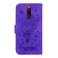 Case cover For Xiaomi Redmi 8 / 8A Butterfly Rose Embossed Leather Phone Case(Purple)