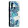 Case cover For Xiaomi Redmi Note 8 Colored Drawing Pattern Invisible Magnetic Horizontal Flip PU Leather Case with Holder &amp; Card Slots &amp; Wallet(Blue Leaves)