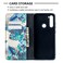 Case cover For Xiaomi Redmi Note 8 Colored Drawing Pattern Invisible Magnetic Horizontal Flip PU Leather Case with Holder &amp; Card Slots &amp; Wallet(Blue Leaves)